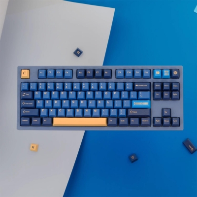 Matrix-01 104+25 PBT Dye-subbed Keycaps Set Cherry Profile for MX Switches Mechanical Gaming Keyboard